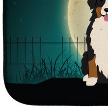 Load image into Gallery viewer, Halloween Scary Bernese Mountain Dog Dish Drying Mat – Absorbent, Artistic Kitchen Essentials BB2226DDM