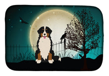 Load image into Gallery viewer, Halloween Scary Bernese Mountain Dog Dish Drying Mat – Absorbent, Artistic Kitchen Essentials BB2226DDM