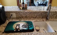 Load image into Gallery viewer, Halloween Scary Greater Swiss Mountain Dog Dish Drying Mat – Absorbent, Artistic Kitchen Essentials BB2227DDM