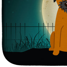 Load image into Gallery viewer, Halloween Scary Border Terrier Dish Drying Mat – Absorbent, Artistic Kitchen Essentials BB2229DDM