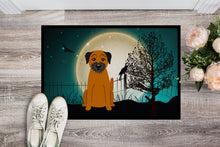 Load image into Gallery viewer, Halloween Scary Border Terrier Doormat - 24x36 Decorative Floor Mat – Indoor/Outdoor Rug with Artistic Flair BB2229JMAT