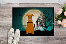 Load image into Gallery viewer, Halloween Scary Airedale Doormat - 24x36 Decorative Floor Mat – Indoor/Outdoor Rug with Artistic Flair BB2231JMAT