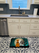 Load image into Gallery viewer, Halloween Scary Airedale Machine Washable Memory Foam Mat BB2231RUG