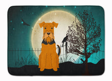 Load image into Gallery viewer, Halloween Scary Airedale Machine Washable Memory Foam Mat BB2231RUG