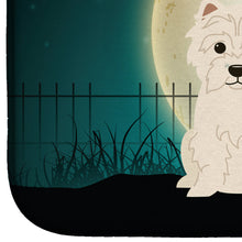 Load image into Gallery viewer, Halloween Scary Westie Dish Drying Mat – Absorbent, Artistic Kitchen Essentials BB2232DDM
