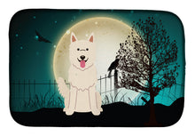 Load image into Gallery viewer, Halloween Scary White German Shepherd Dish Drying Mat – Absorbent, Artistic Kitchen Essentials BB2235DDM