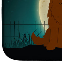 Load image into Gallery viewer, Halloween Scary Caucasian Shepherd Dog Dish Drying Mat – Absorbent, Artistic Kitchen Essentials BB2240DDM