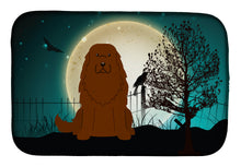 Load image into Gallery viewer, Halloween Scary Caucasian Shepherd Dog Dish Drying Mat – Absorbent, Artistic Kitchen Essentials BB2240DDM