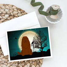 Load image into Gallery viewer, Halloween Scary Caucasian Shepherd Dog Greeting Cards -  Blank Note Cards – 8-Pack of Artist-Designed Cards with Envelopes