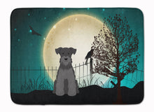 Load image into Gallery viewer, Halloween Scary Miniature Schanuzer Black Machine Washable Memory Foam Mat BB2241RUG