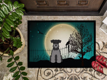 Load image into Gallery viewer, Halloween Scary Miniature Schanuzer Black Silver Doormat - 24x36 Decorative Floor Mat – Indoor/Outdoor Rug with Artistic Flair BB2242JMAT