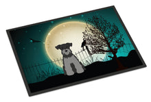 Load image into Gallery viewer, Halloween Scary Miniature Schanuzer Black Silver Doormat - 24x36 Decorative Floor Mat – Indoor/Outdoor Rug with Artistic Flair BB2242JMAT