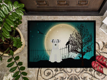 Load image into Gallery viewer, Halloween Scary Miniature Schanuzer White Doormat - 24x36 Decorative Floor Mat – Indoor/Outdoor Rug with Artistic Flair BB2243JMAT