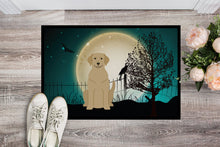 Load image into Gallery viewer, Halloween Scary Yellow Labrador Doormat - 24x36 Decorative Floor Mat – Indoor/Outdoor Rug with Artistic Flair BB2245JMAT