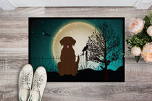 Load image into Gallery viewer, Halloween Scary Chocolate Labrador Doormat - 24x36 Decorative Floor Mat – Indoor/Outdoor Rug with Artistic Flair BB2246JMAT
