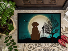 Load image into Gallery viewer, Halloween Scary Chocolate Labrador Doormat - 24x36 Decorative Floor Mat – Indoor/Outdoor Rug with Artistic Flair BB2246JMAT
