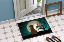 Load image into Gallery viewer, Halloween Scary Chocolate Labrador Doormat - 24x36 Decorative Floor Mat – Indoor/Outdoor Rug with Artistic Flair BB2246JMAT