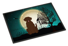 Load image into Gallery viewer, Halloween Scary Chocolate Labrador Doormat - 24x36 Decorative Floor Mat – Indoor/Outdoor Rug with Artistic Flair BB2246JMAT