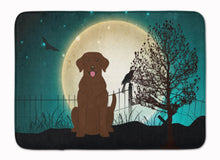Load image into Gallery viewer, Halloween Scary Chocolate Labrador Machine Washable Memory Foam Mat BB2246RUG
