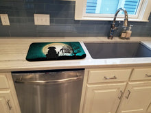 Load image into Gallery viewer, Halloween Scary Black Labrador Dish Drying Mat – Absorbent, Artistic Kitchen Essentials BB2247DDM