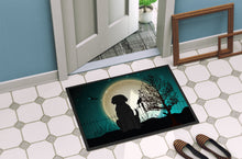 Load image into Gallery viewer, Halloween Scary Black Labrador Doormat - 24x36 Decorative Floor Mat – Indoor/Outdoor Rug with Artistic Flair BB2247JMAT