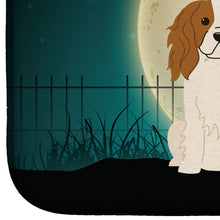 Load image into Gallery viewer, Halloween Scary Cavalier Spaniel Dish Drying Mat – Absorbent, Artistic Kitchen Essentials BB2248DDM