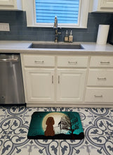Load image into Gallery viewer, Halloween Scary Irish Water Spaniel Machine Washable Memory Foam Mat BB2253RUG