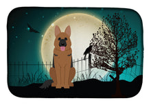 Load image into Gallery viewer, Halloween Scary German Shepherd Dish Drying Mat – Absorbent, Artistic Kitchen Essentials BB2257DDM
