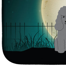 Load image into Gallery viewer, Halloween Scary Poodle Silver Dish Drying Mat – Absorbent, Artistic Kitchen Essentials BB2258DDM