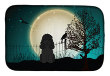 Load image into Gallery viewer, Halloween Scary Poodle Black Dish Drying Mat – Absorbent, Artistic Kitchen Essentials BB2261DDM
