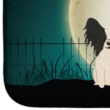 Load image into Gallery viewer, Halloween Scary Papillon Black White Dish Drying Mat – Absorbent, Artistic Kitchen Essentials BB2266DDM
