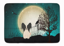 Load image into Gallery viewer, Halloween Scary Papillon Black White Machine Washable Memory Foam Mat BB2266RUG