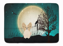 Load image into Gallery viewer, Halloween Scary Papillon Sable White Machine Washable Memory Foam Mat BB2267RUG