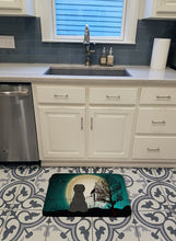 Load image into Gallery viewer, Halloween Scary Briard Black Machine Washable Memory Foam Mat BB2271RUG