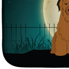 Load image into Gallery viewer, Halloween Scary Briard Brown Dish Drying Mat – Absorbent, Artistic Kitchen Essentials BB2272DDM