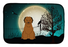 Load image into Gallery viewer, Halloween Scary Briard Brown Dish Drying Mat – Absorbent, Artistic Kitchen Essentials BB2272DDM