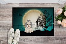 Load image into Gallery viewer, Halloween Scary Shih Tzu Silver White Doormat - 24x36 Decorative Floor Mat – Indoor/Outdoor Rug with Artistic Flair BB2275JMAT