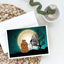 Load image into Gallery viewer, Halloween Scary Shih Tzu Chocolate Greeting Cards -  Blank Note Cards – 8-Pack of Artist-Designed Cards with Envelopes