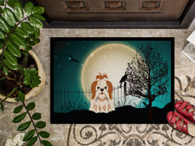 Load image into Gallery viewer, Halloween Scary Shih Tzu Red White Doormat - 24x36 Decorative Floor Mat – Indoor/Outdoor Rug with Artistic Flair BB2277JMAT
