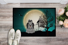Load image into Gallery viewer, Halloween Scary Shih Tzu Black Silver Doormat - 24x36 Decorative Floor Mat – Indoor/Outdoor Rug with Artistic Flair BB2279JMAT