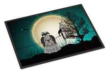 Load image into Gallery viewer, Halloween Scary Shih Tzu Black Silver Doormat - 24x36 Decorative Floor Mat – Indoor/Outdoor Rug with Artistic Flair BB2279JMAT