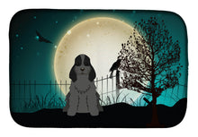 Load image into Gallery viewer, Halloween Scary Cocker Spaniel Black Dish Drying Mat – Absorbent, Artistic Kitchen Essentials BB2282DDM