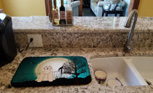Load image into Gallery viewer, Halloween Scary Cocker Spaniel Buff Dish Drying Mat – Absorbent, Artistic Kitchen Essentials BB2284DDM