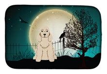 Load image into Gallery viewer, Halloween Scary Cocker Spaniel Buff Dish Drying Mat – Absorbent, Artistic Kitchen Essentials BB2284DDM