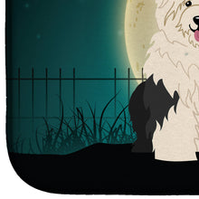 Load image into Gallery viewer, Halloween Scary Old English Sheepdog Dish Drying Mat – Absorbent, Artistic Kitchen Essentials BB2286DDM