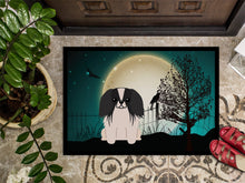 Load image into Gallery viewer, Halloween Scary Pekingnese Black White Doormat - 24x36 Decorative Floor Mat – Indoor/Outdoor Rug with Artistic Flair BB2295JMAT