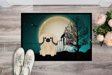 Load image into Gallery viewer, Halloween Scary Pekingnese Cream Doormat - 24x36 Decorative Floor Mat – Indoor/Outdoor Rug with Artistic Flair BB2296JMAT