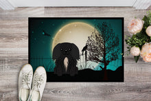 Load image into Gallery viewer, Halloween Scary Pekingnese Black Doormat - 24x36 Decorative Floor Mat – Indoor/Outdoor Rug with Artistic Flair BB2297JMAT
