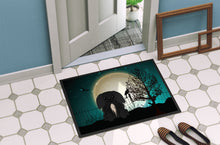 Load image into Gallery viewer, Halloween Scary Pekingnese Black Doormat - 24x36 Decorative Floor Mat – Indoor/Outdoor Rug with Artistic Flair BB2297JMAT
