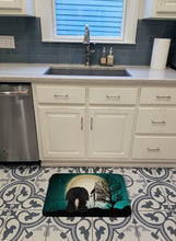 Load image into Gallery viewer, Halloween Scary Pekingnese Black Machine Washable Memory Foam Mat BB2297RUG